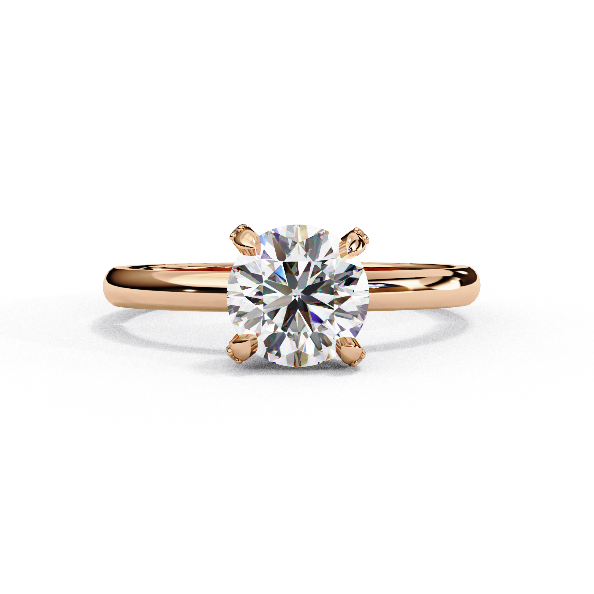 Hidden Halo Lab Grown Diamond Solitaire Ring