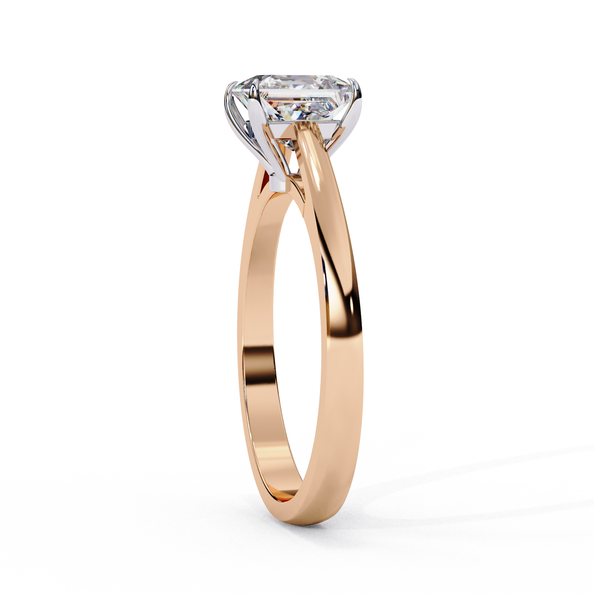 Golden Grace Princess Solitaire Ring