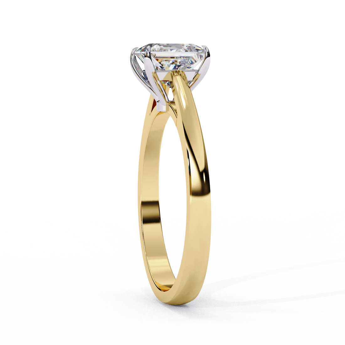 Golden Grace Princess Solitaire Ring