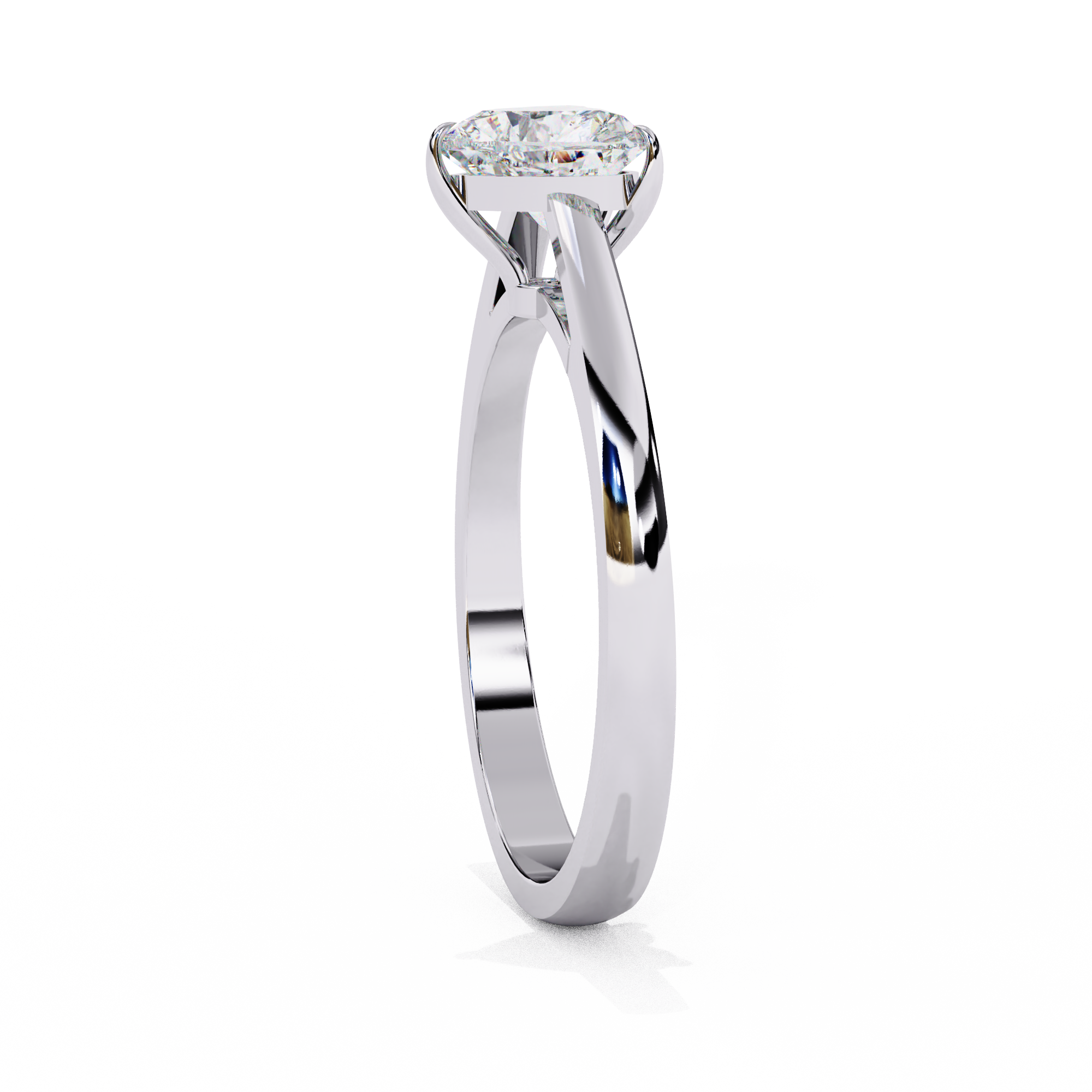 Heartsong Solitaire Diamond Ring