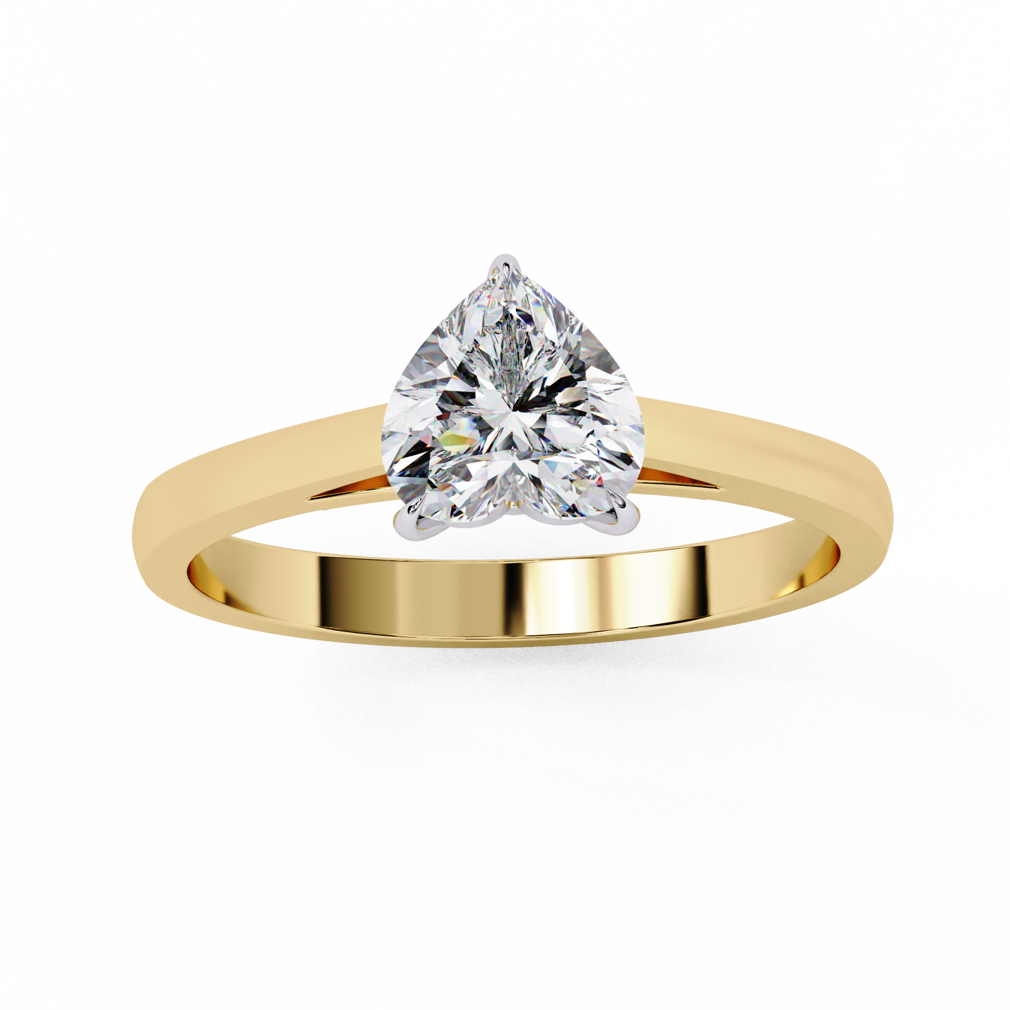Heartsong Solitaire Diamond Ring