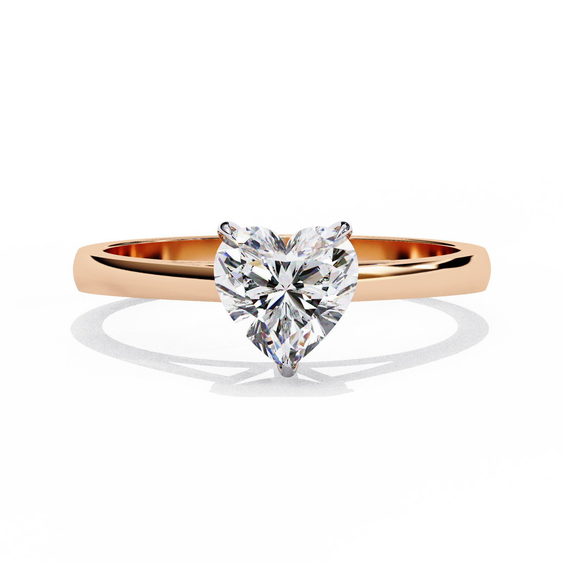 Heartsong Solitaire Diamond Ring
