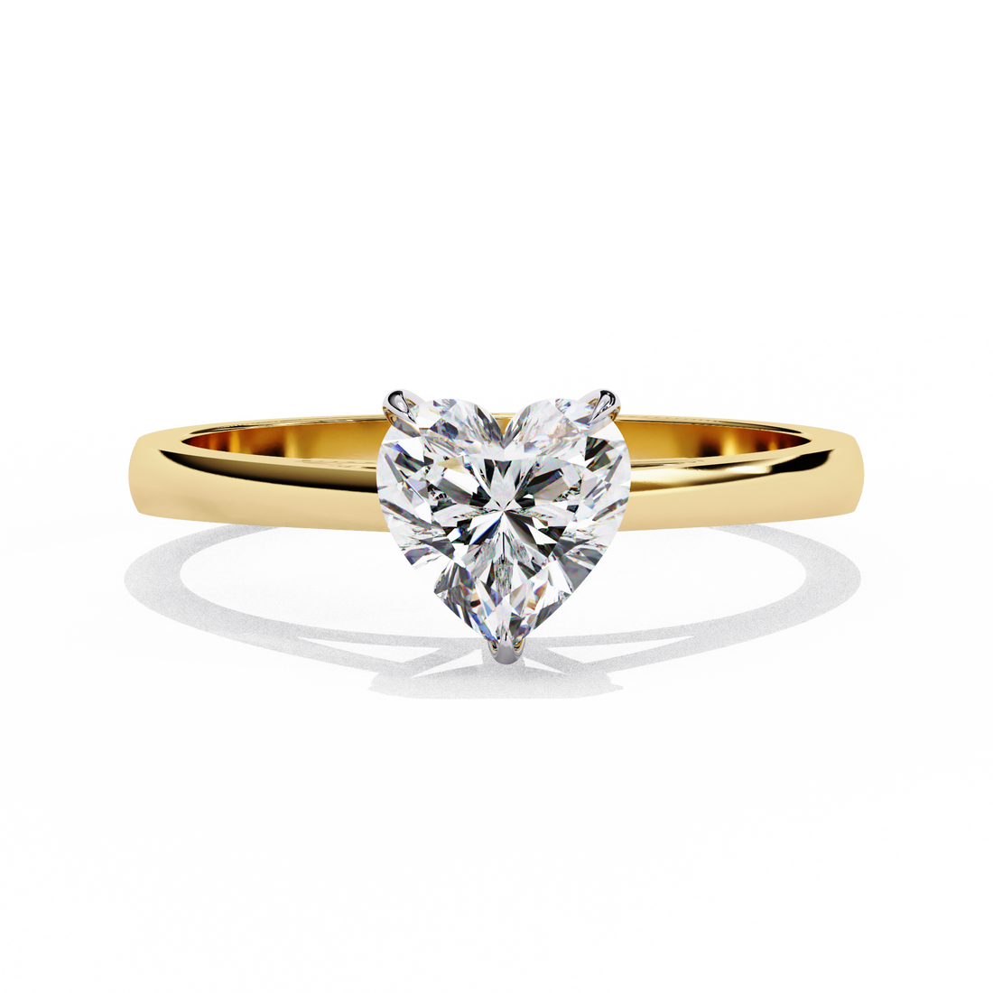 Heartsong Solitaire Diamond Ring