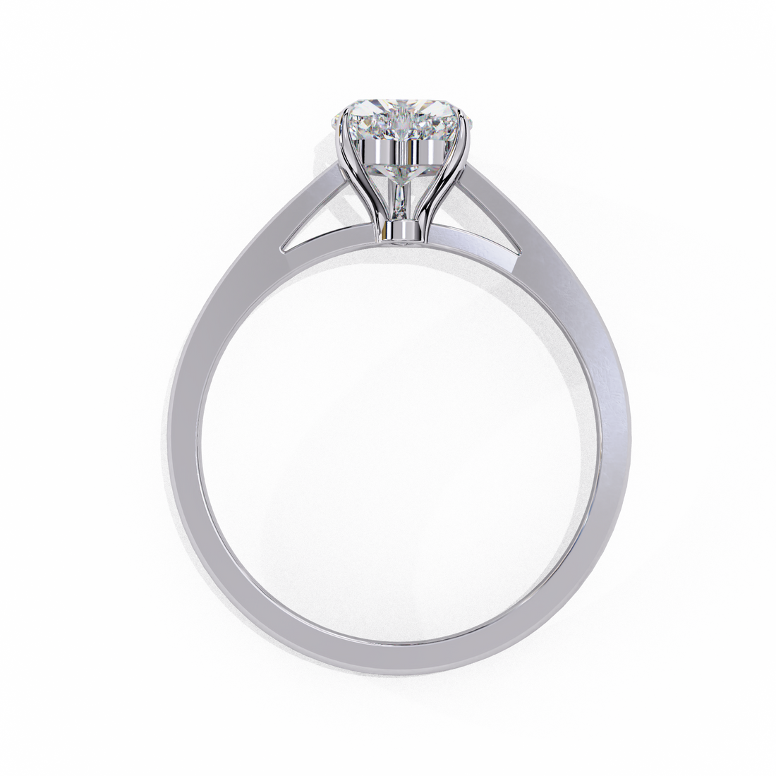 Heartsong Solitaire Diamond Ring