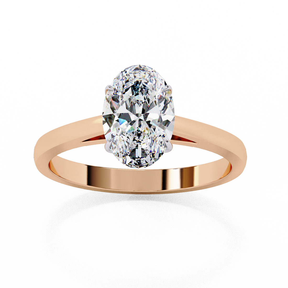 Crown Grace Oval Diamond Ring
