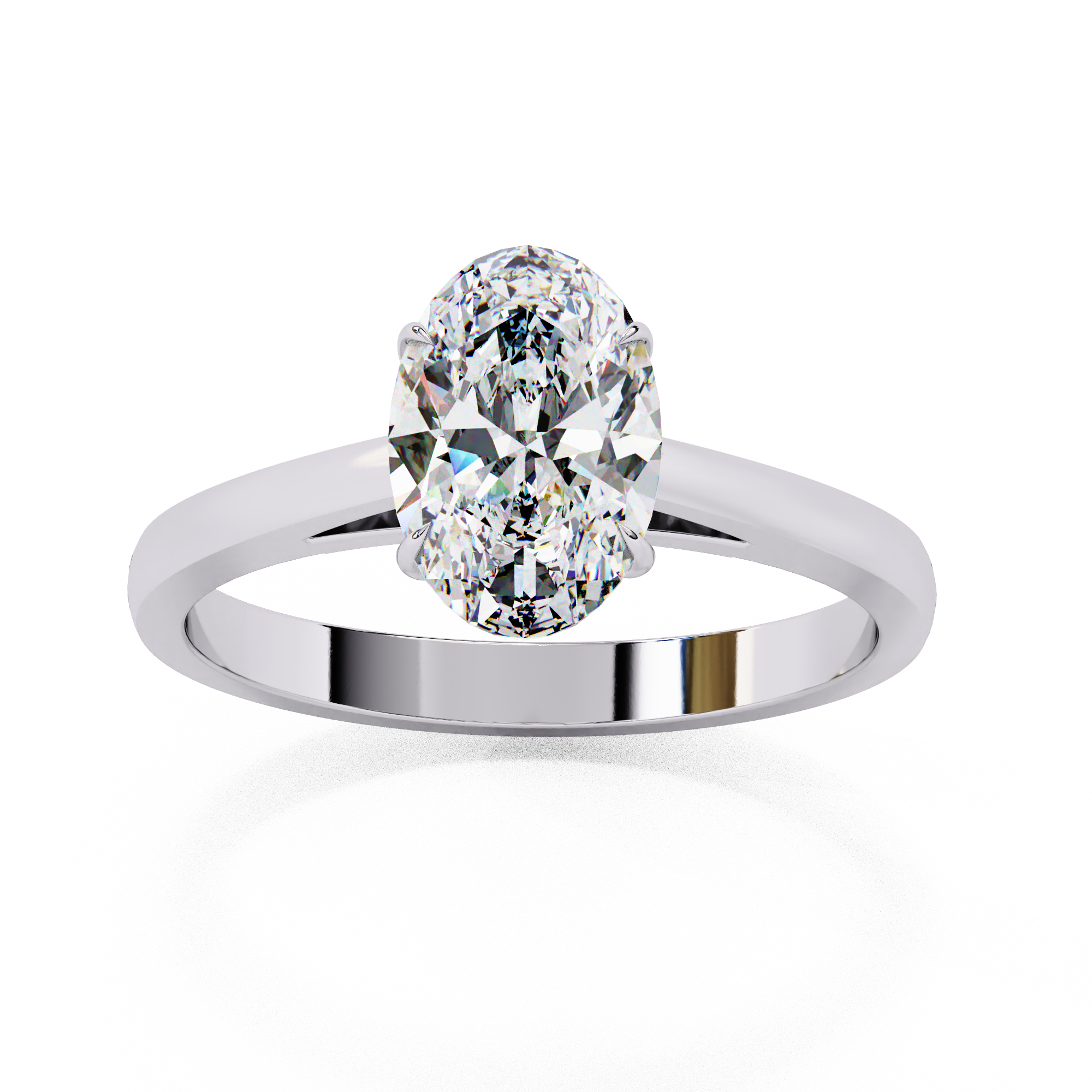 Crown Grace Oval Diamond Ring