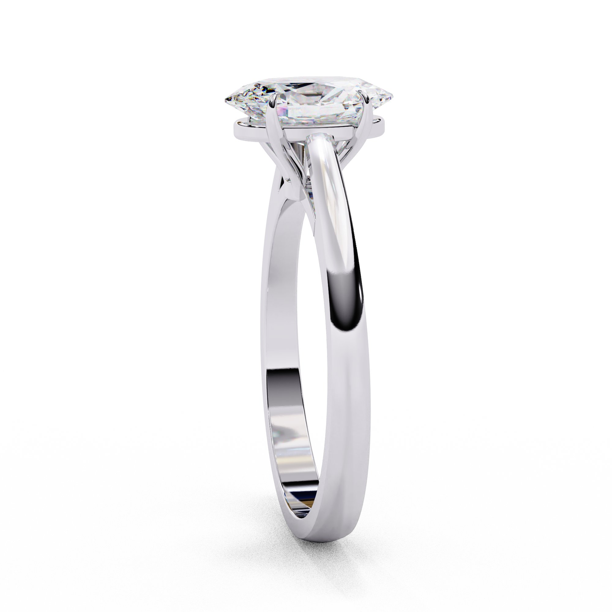 Crown Grace Oval Diamond Ring