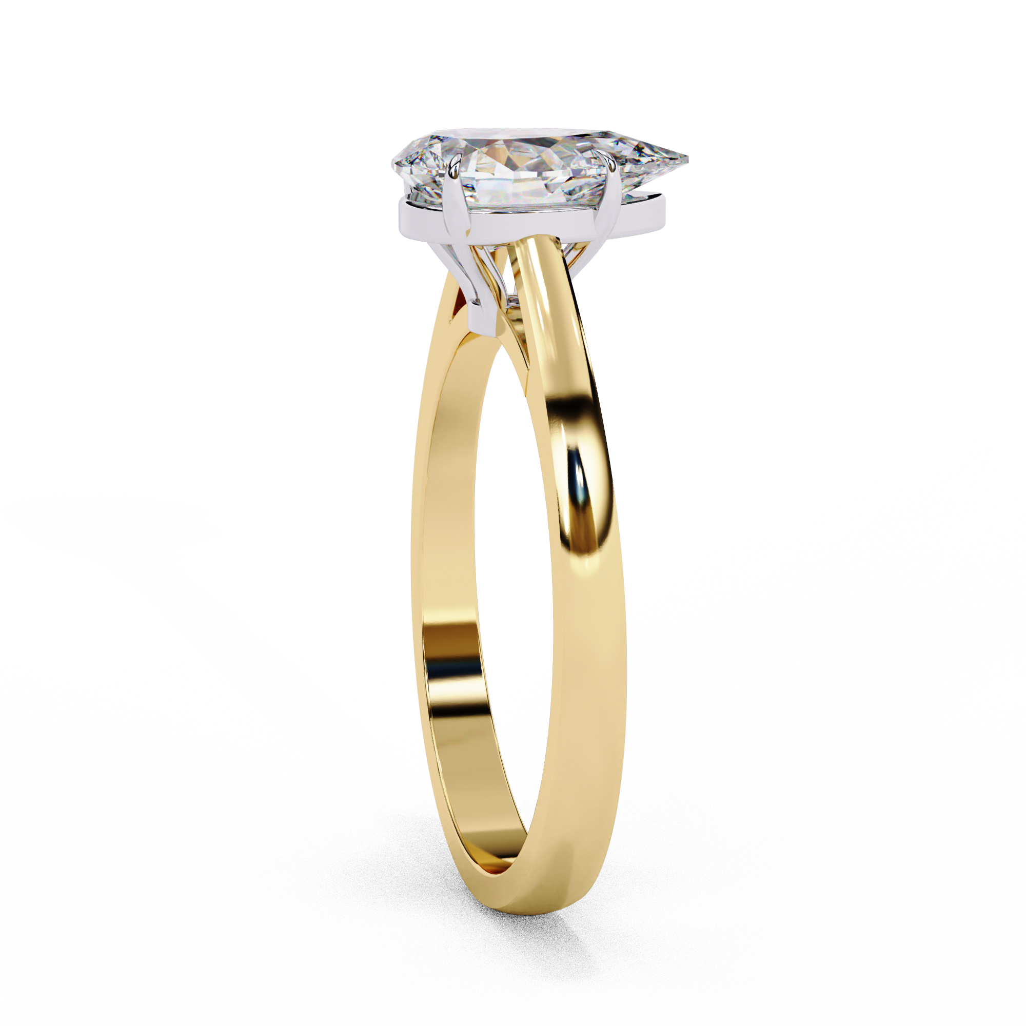 Serene Bloom Solitaire Diamond Ring
