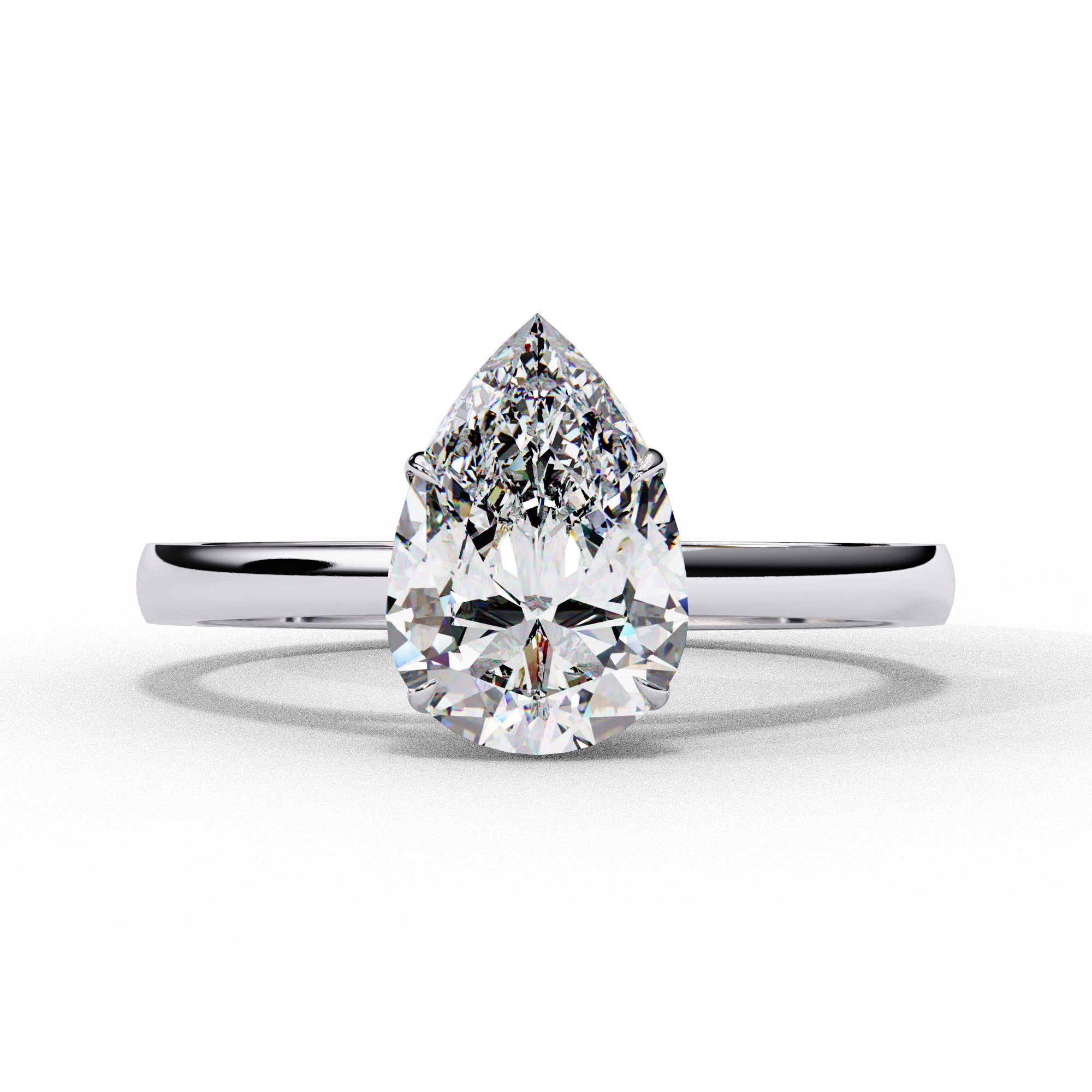 Serene Bloom Solitaire Diamond Ring