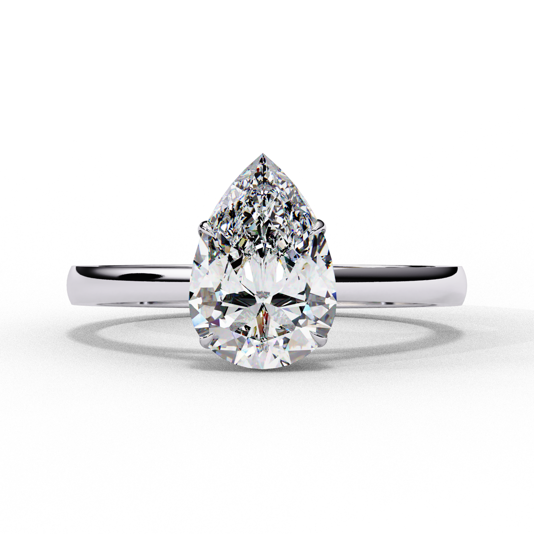 Serene Bloom Solitaire Diamond Ring