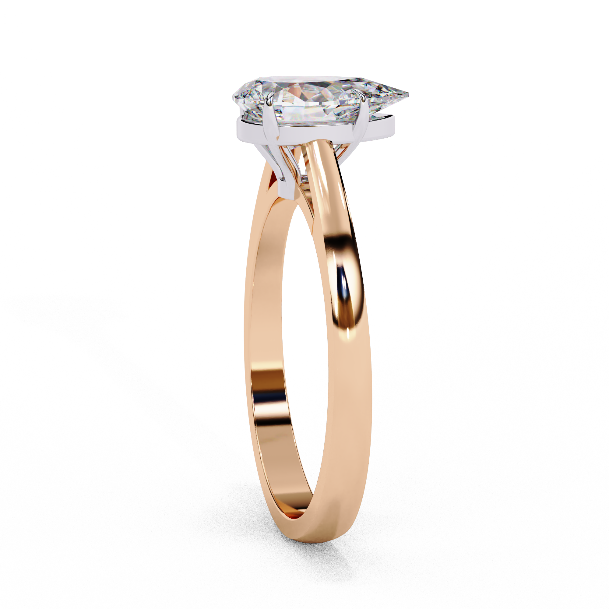 Serene Bloom Solitaire Diamond Ring