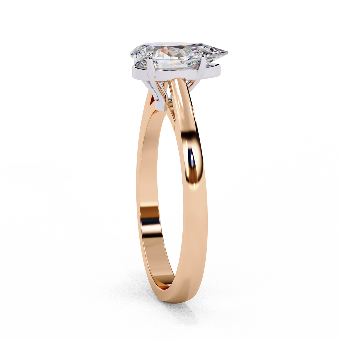Serene Bloom Solitaire Diamond Ring
