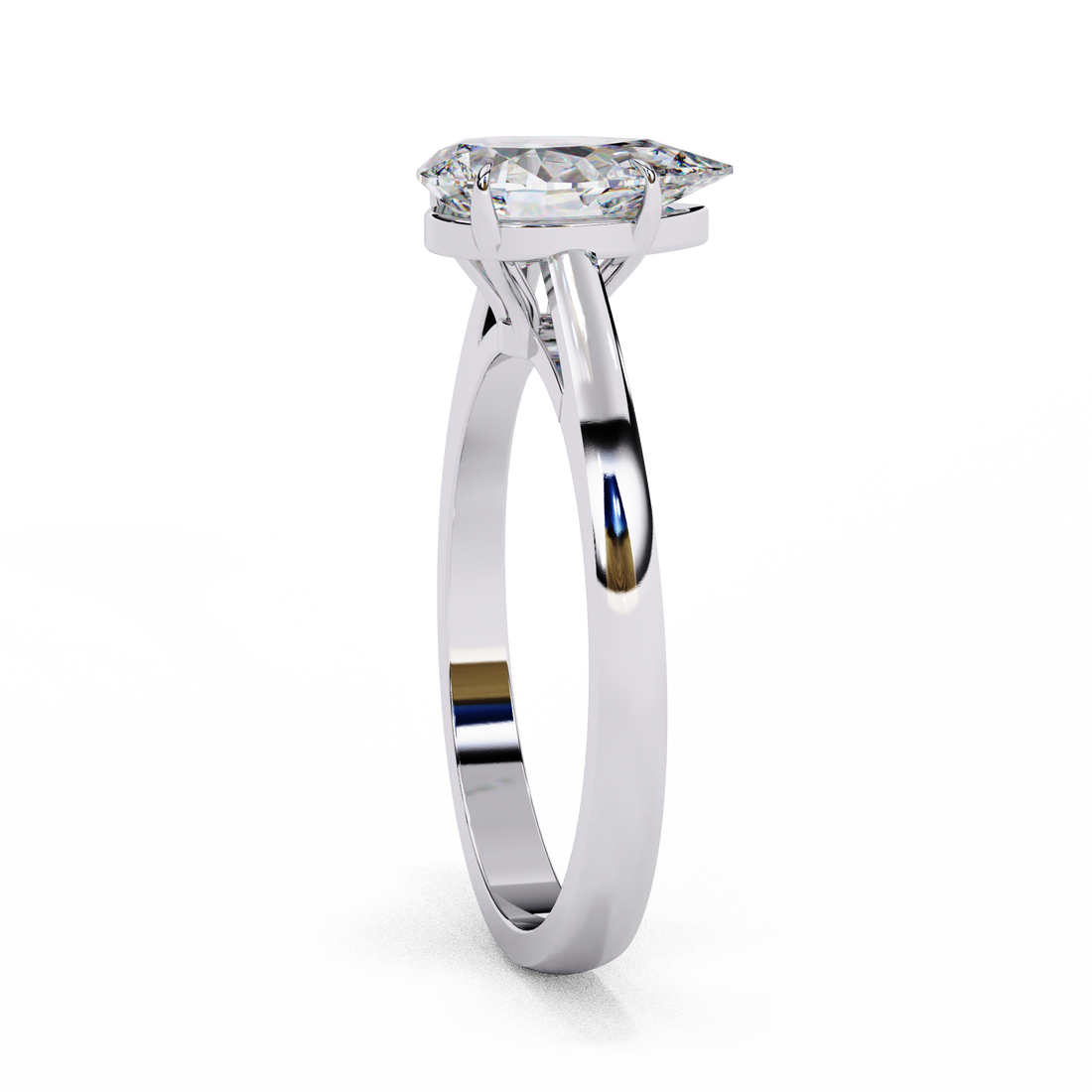 Serene Bloom Solitaire Diamond Ring