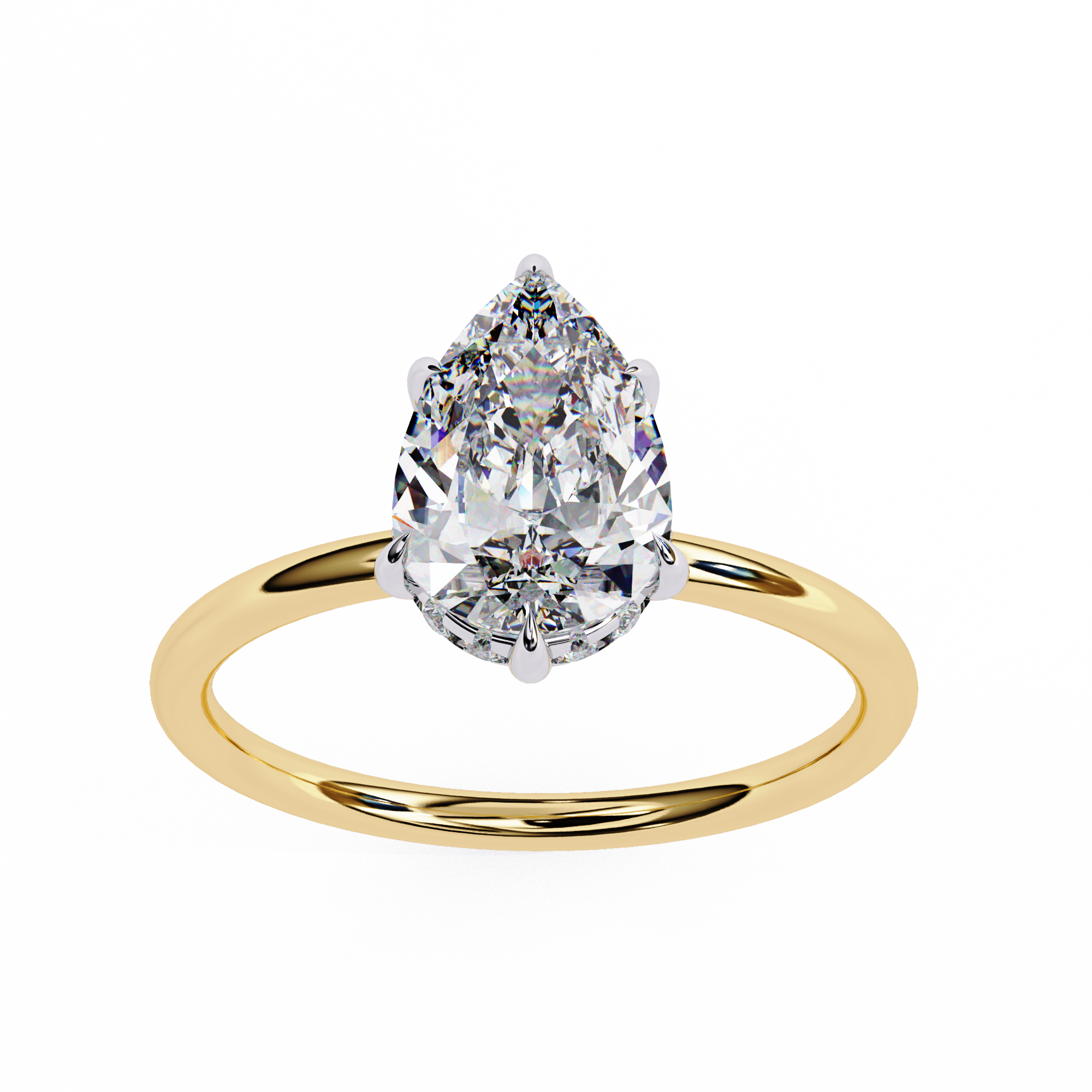 Pear Vow Diamond Ring