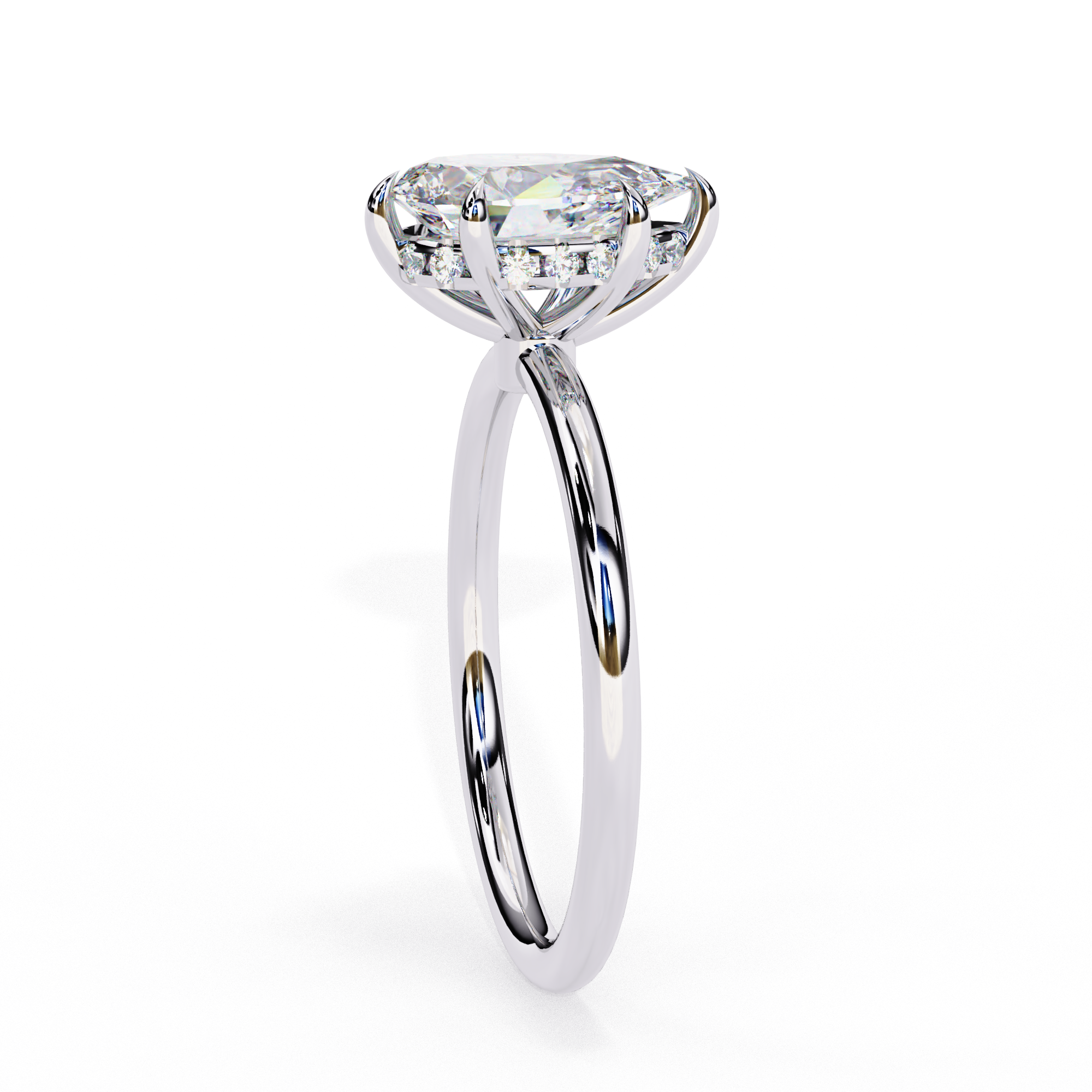 Pear Vow Diamond Ring
