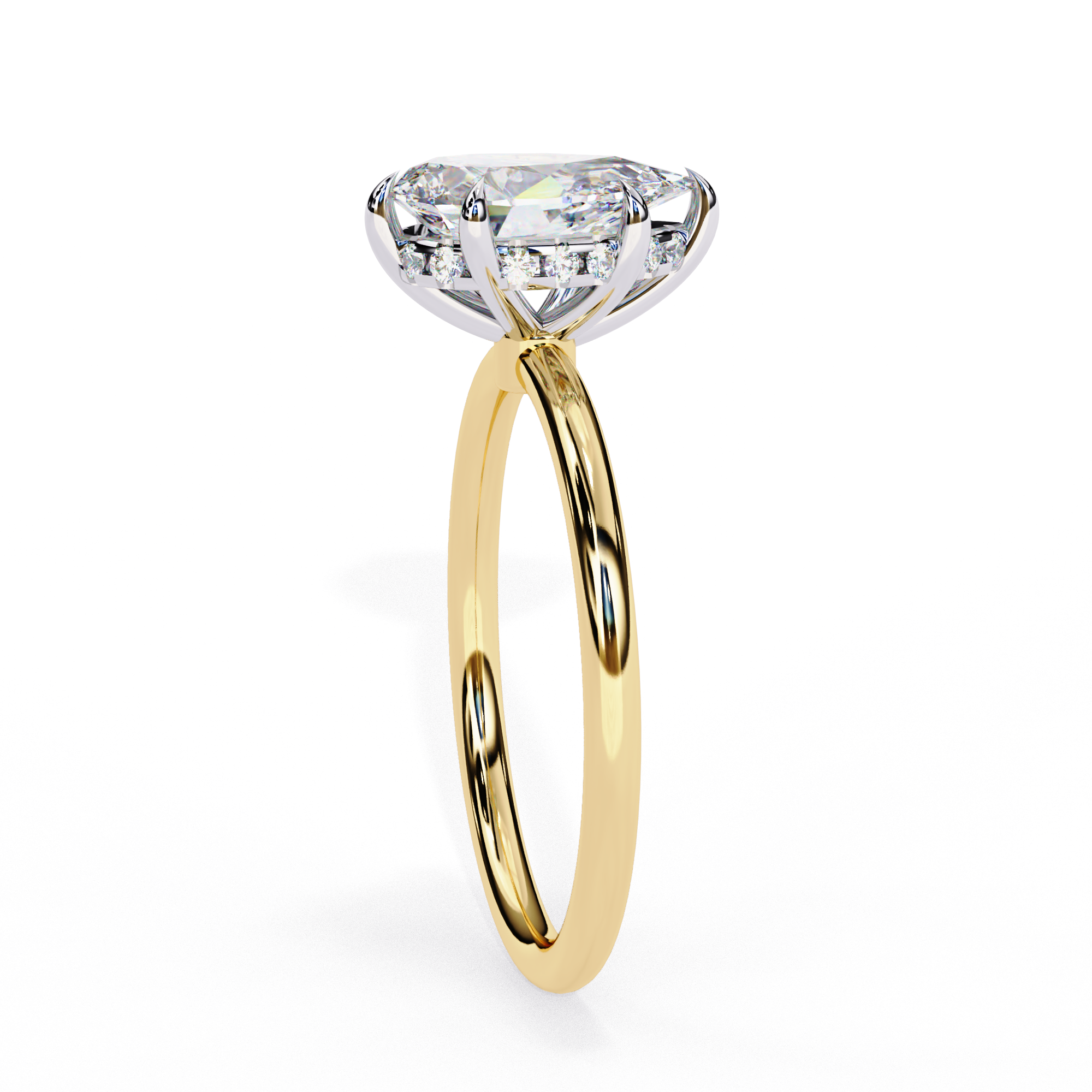 Pear Vow Diamond Ring