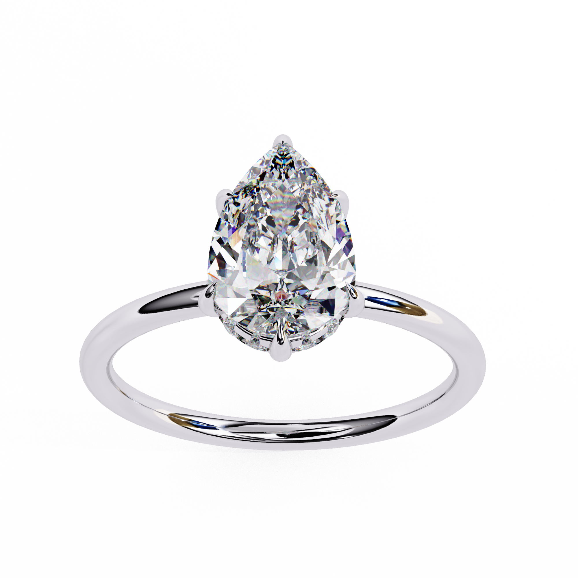 Pear Vow Diamond Ring