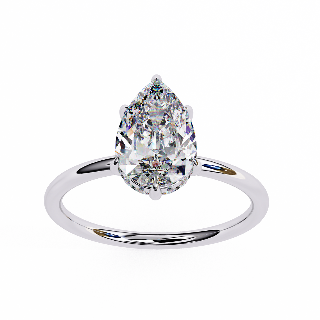 Pear Vow Diamond Ring