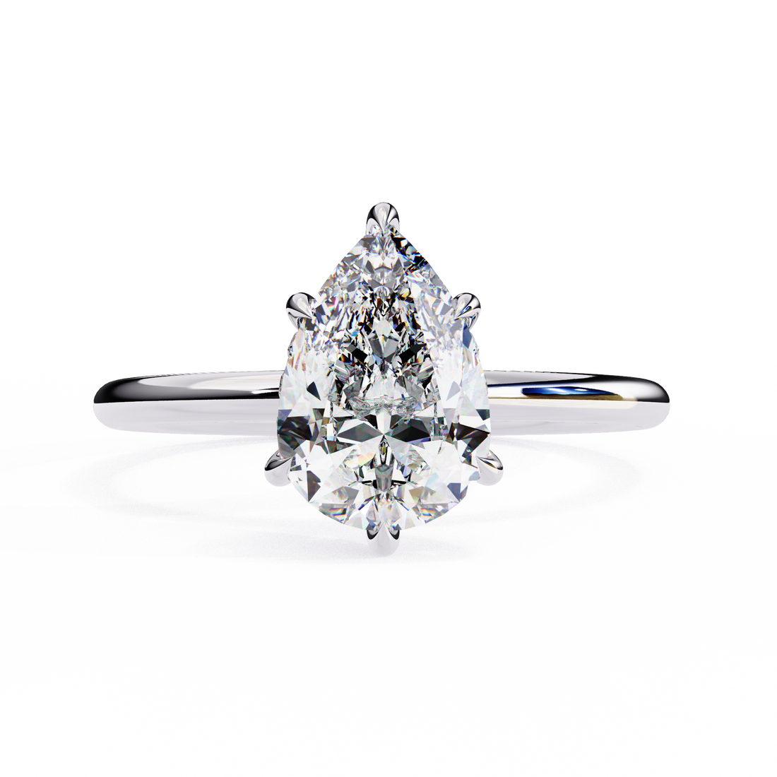 Pear Vow Diamond Ring