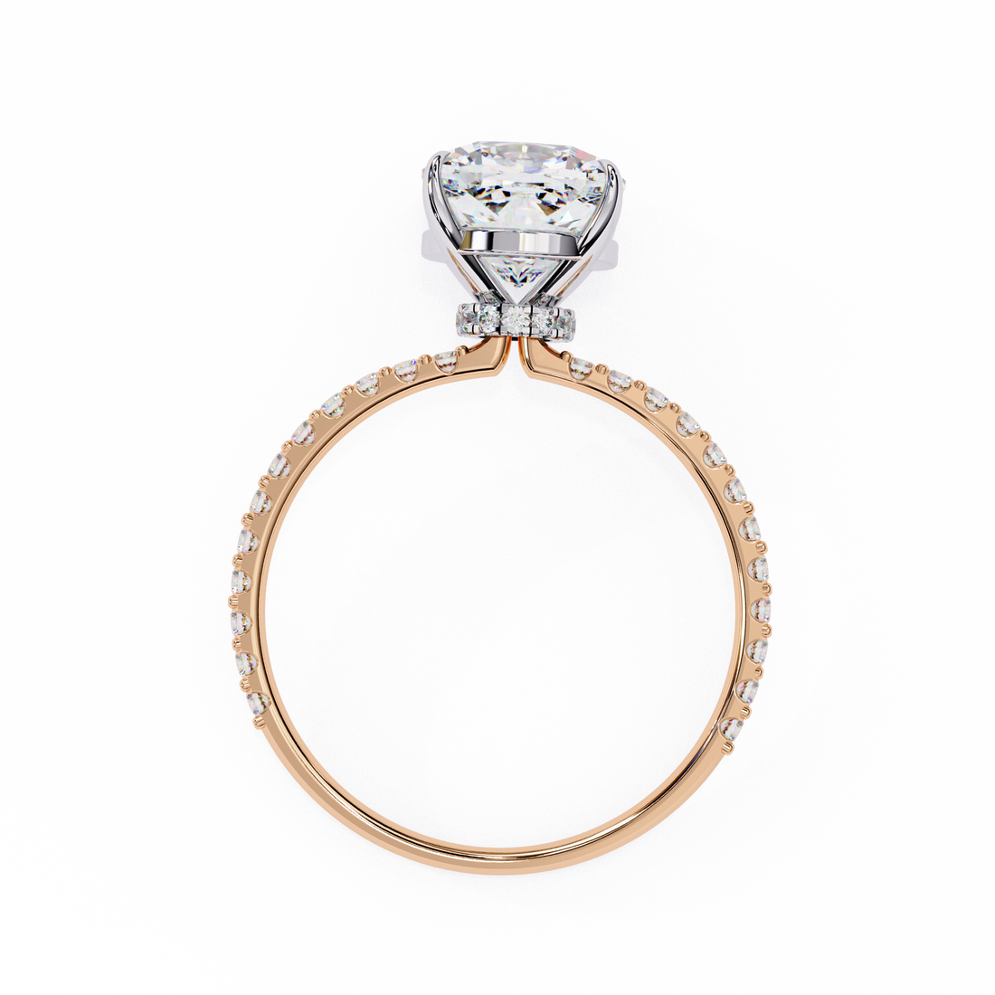 Cushion Cut Lab Grown Diamond Engagement Ring