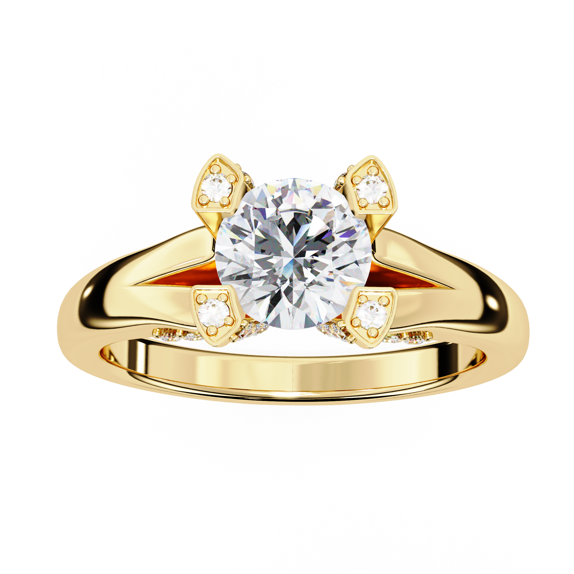 Velvet Shine Round Diamond Ring