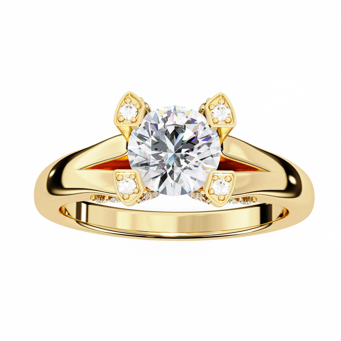 Velvet Shine Round Diamond Ring