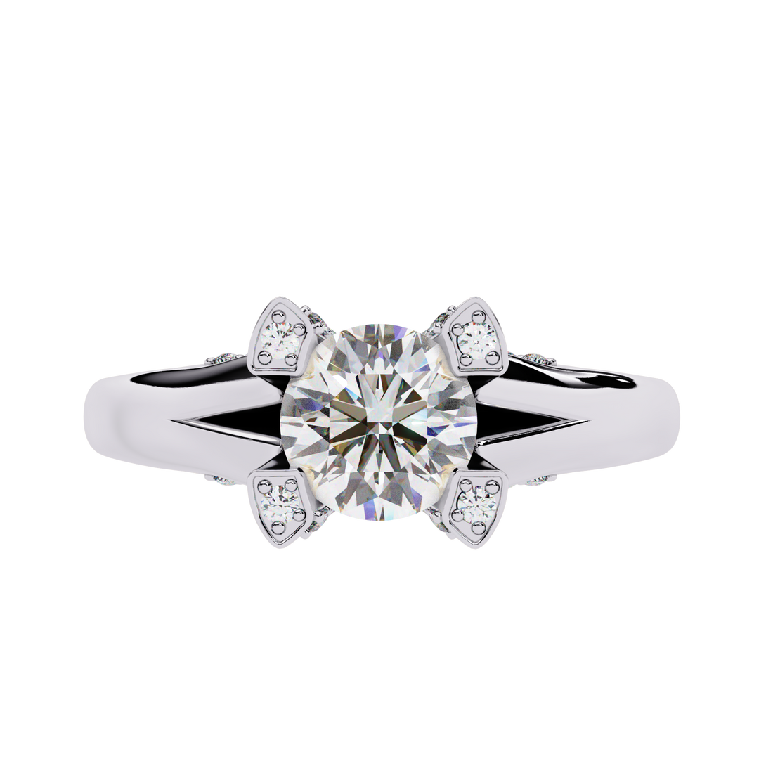 Velvet Shine Round Diamond Ring