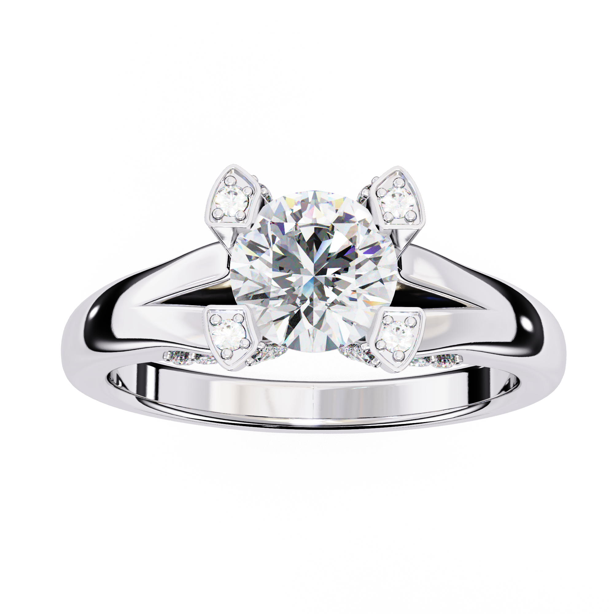 Velvet Shine Round Diamond Ring