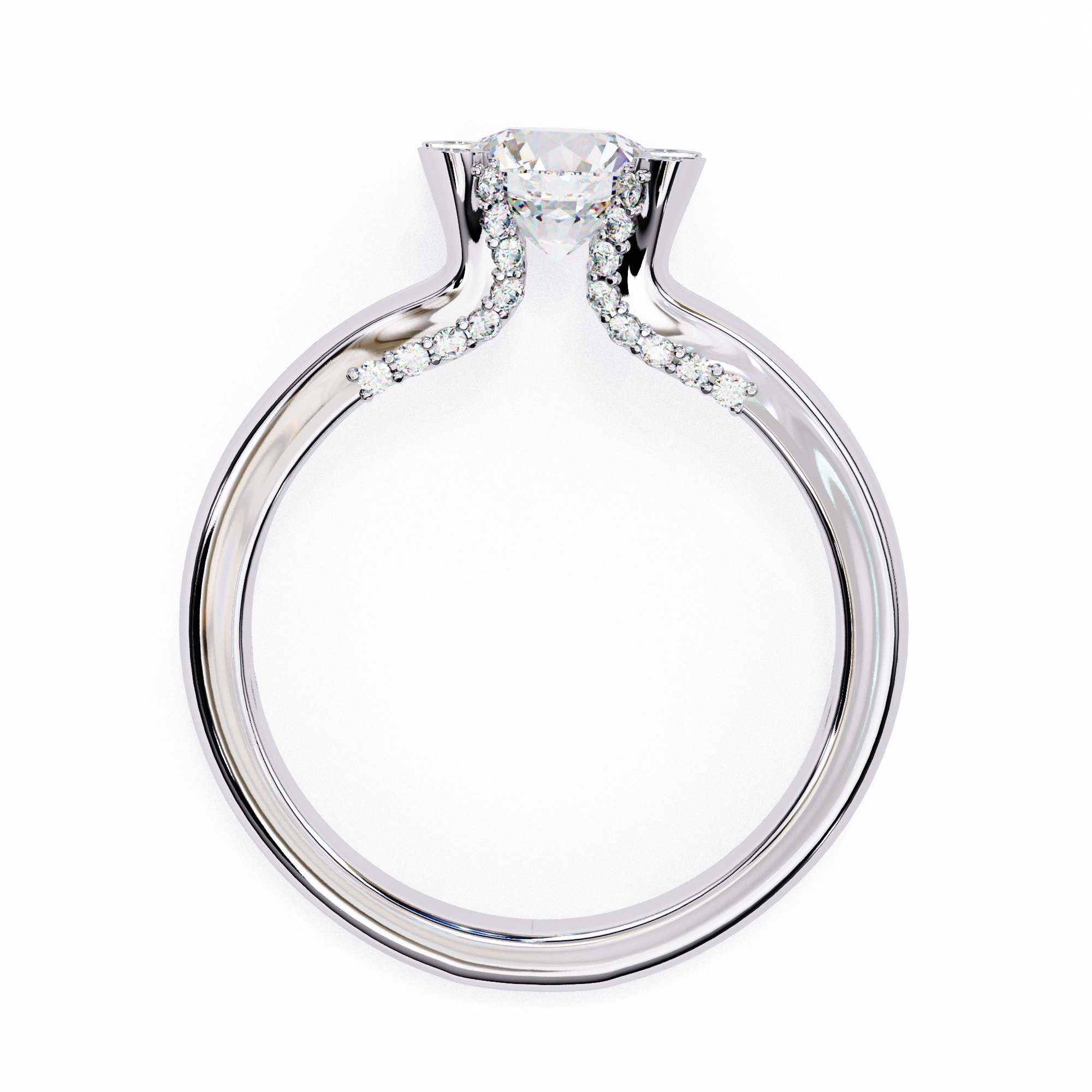 Velvet Shine Round Diamond Ring
