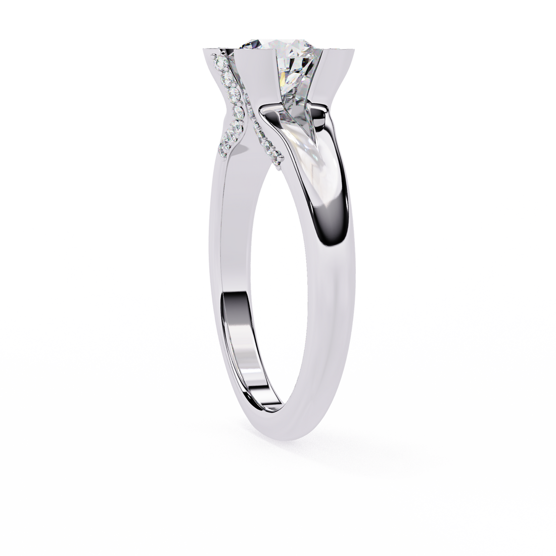Velvet Shine Round Diamond Ring
