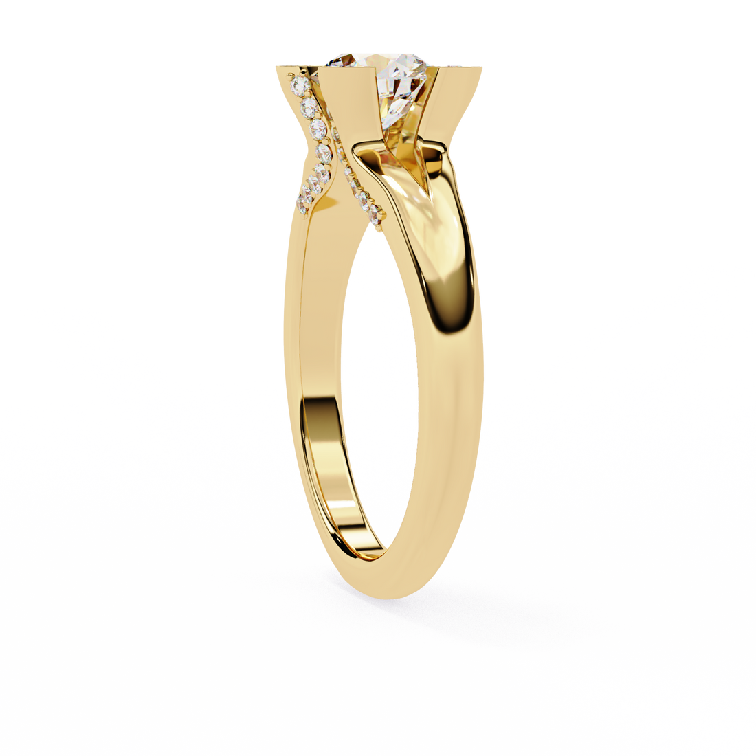 Velvet Shine Round Diamond Ring