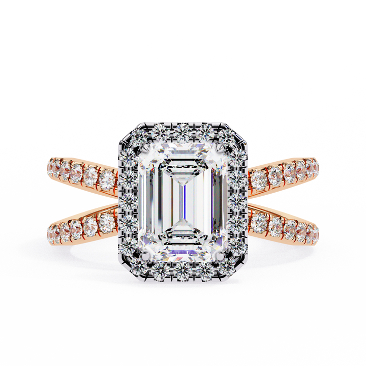 Bloom Belle Emerald Cut Diamond Ring