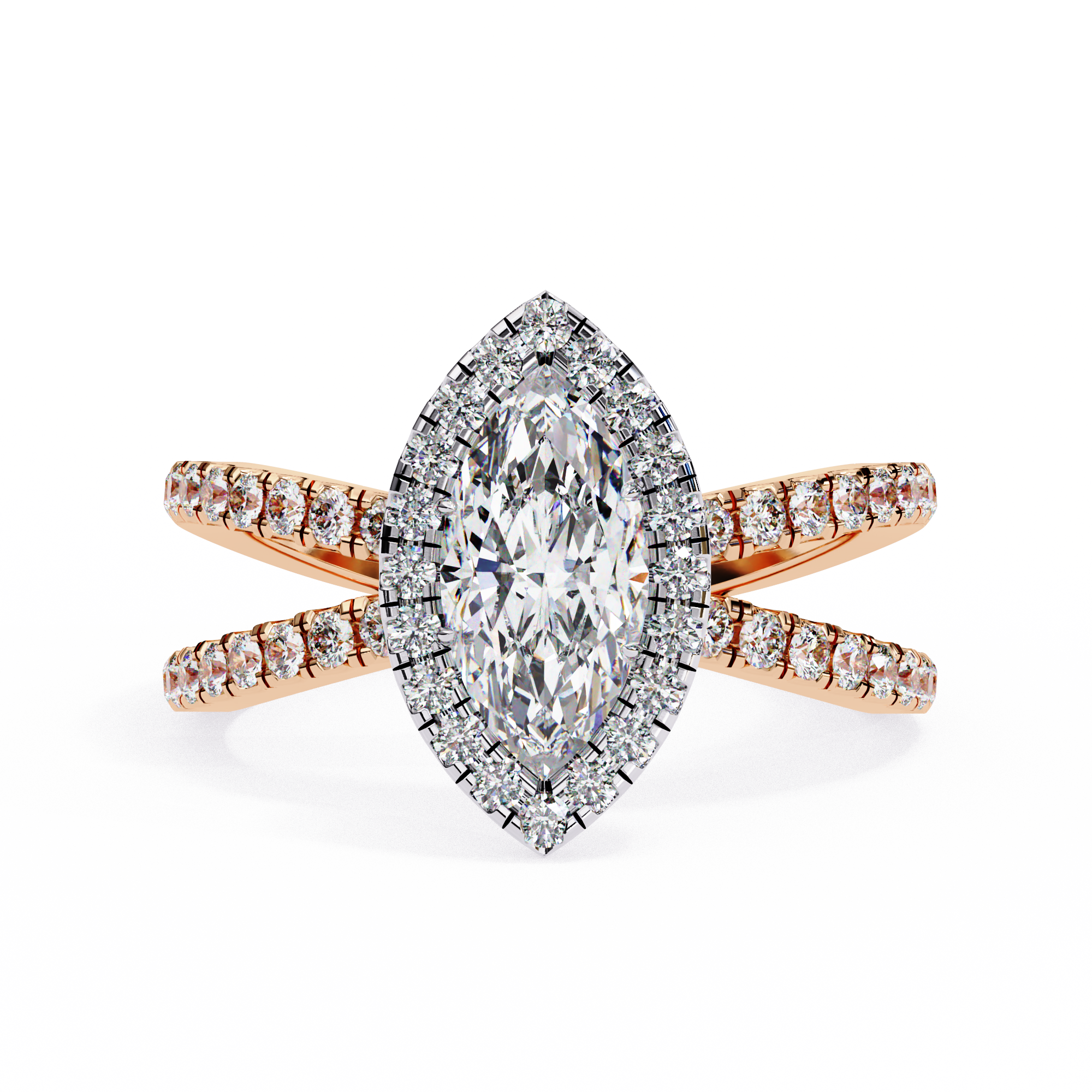 Sunlit Grace Marquise Diamond Ring