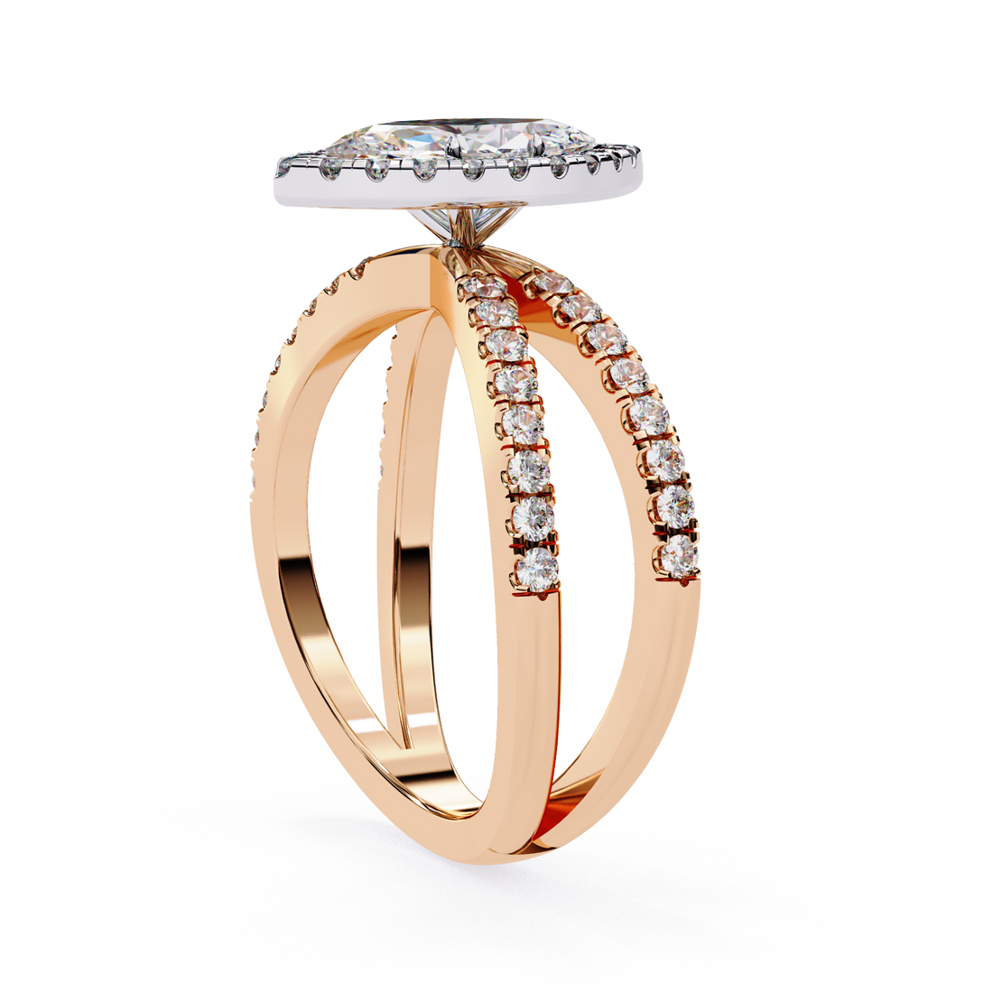 Sunlit Grace Marquise Diamond Ring