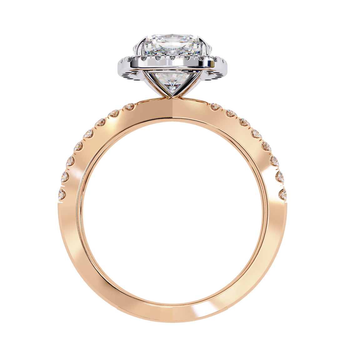 Lily Embrace Cushion Diamond Ring
