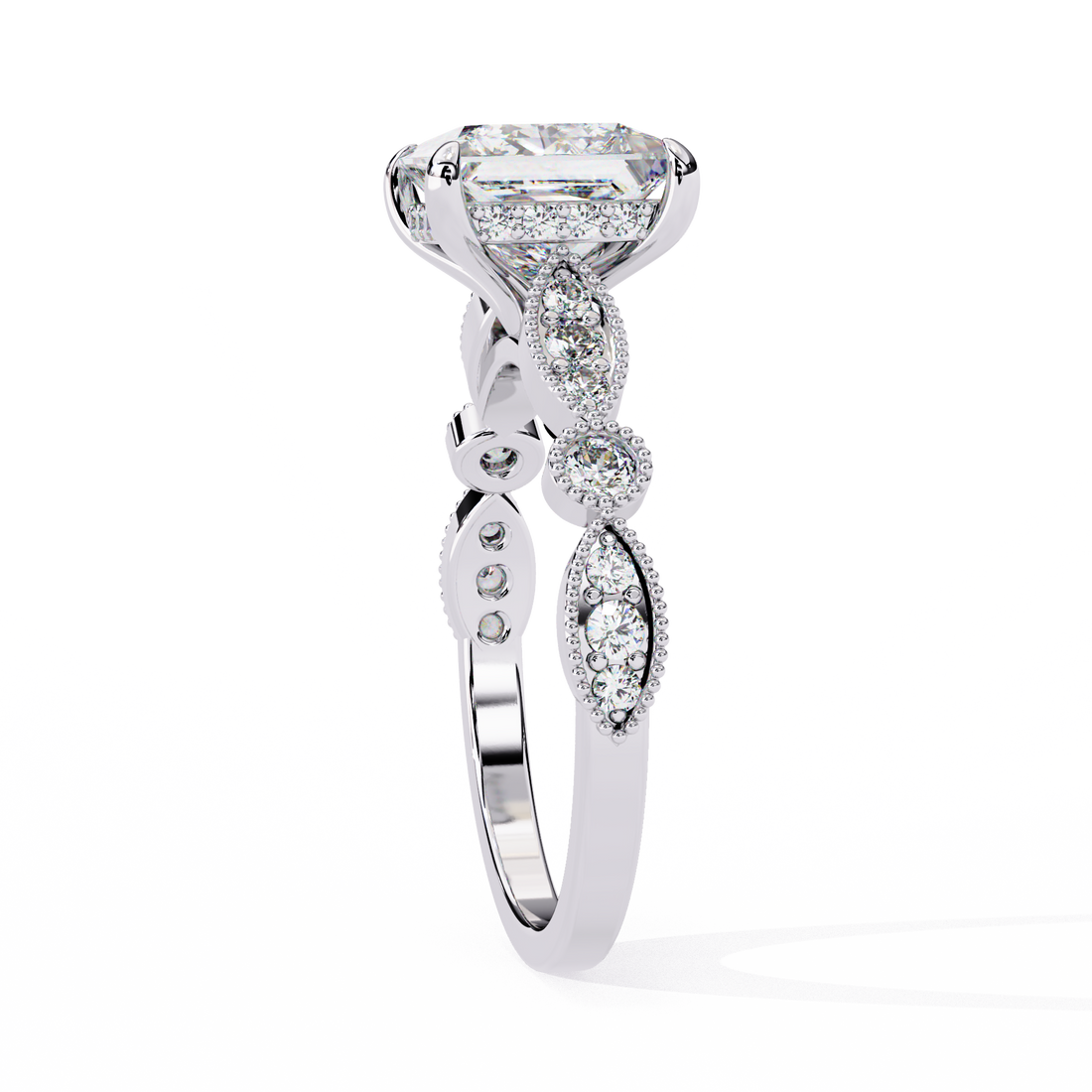 Glam Glint Princess Diamond Ring