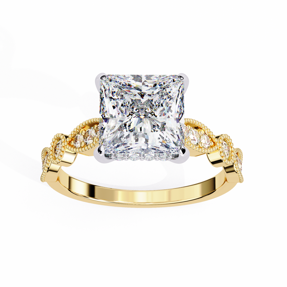 Glam Glint Princess Diamond Ring