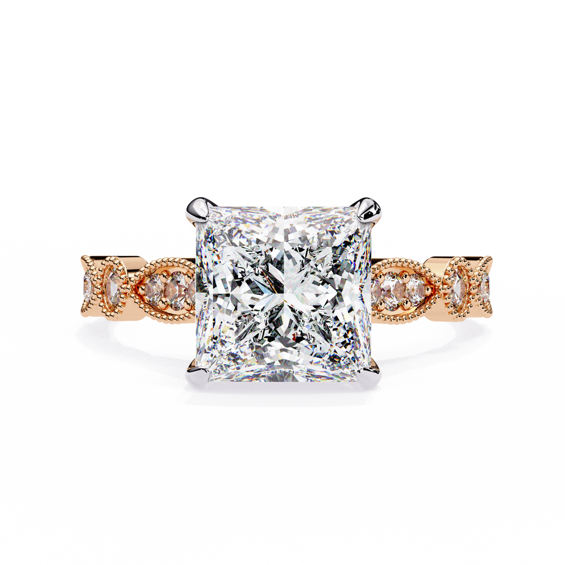 Glam Glint Princess Diamond Ring