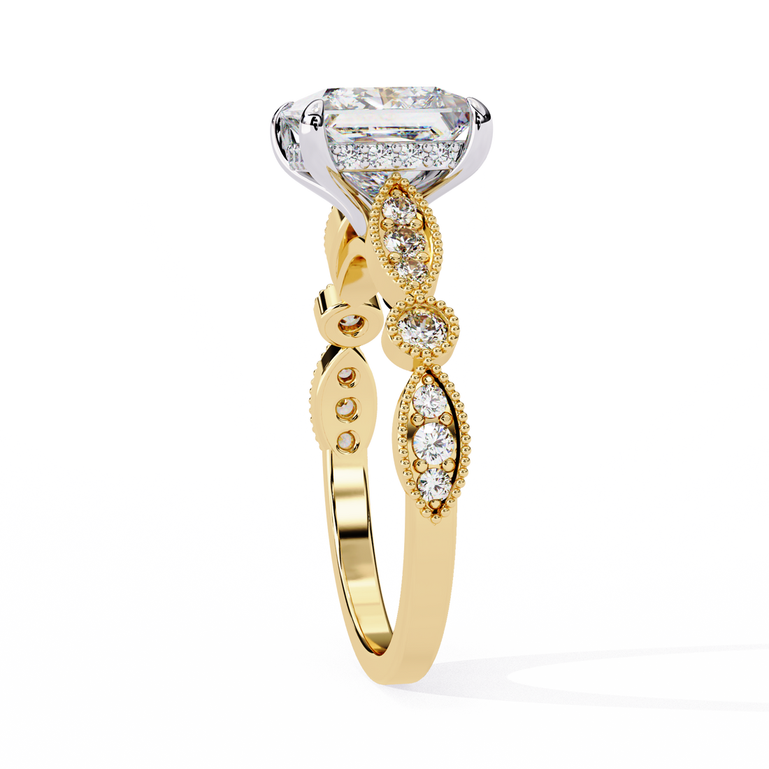 Glam Glint Princess Diamond Ring