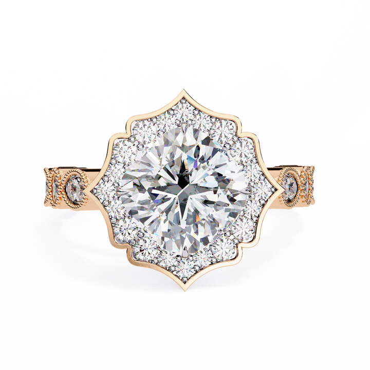 Royal Style Cushion Lab Grown Diamond Diamond  Ring