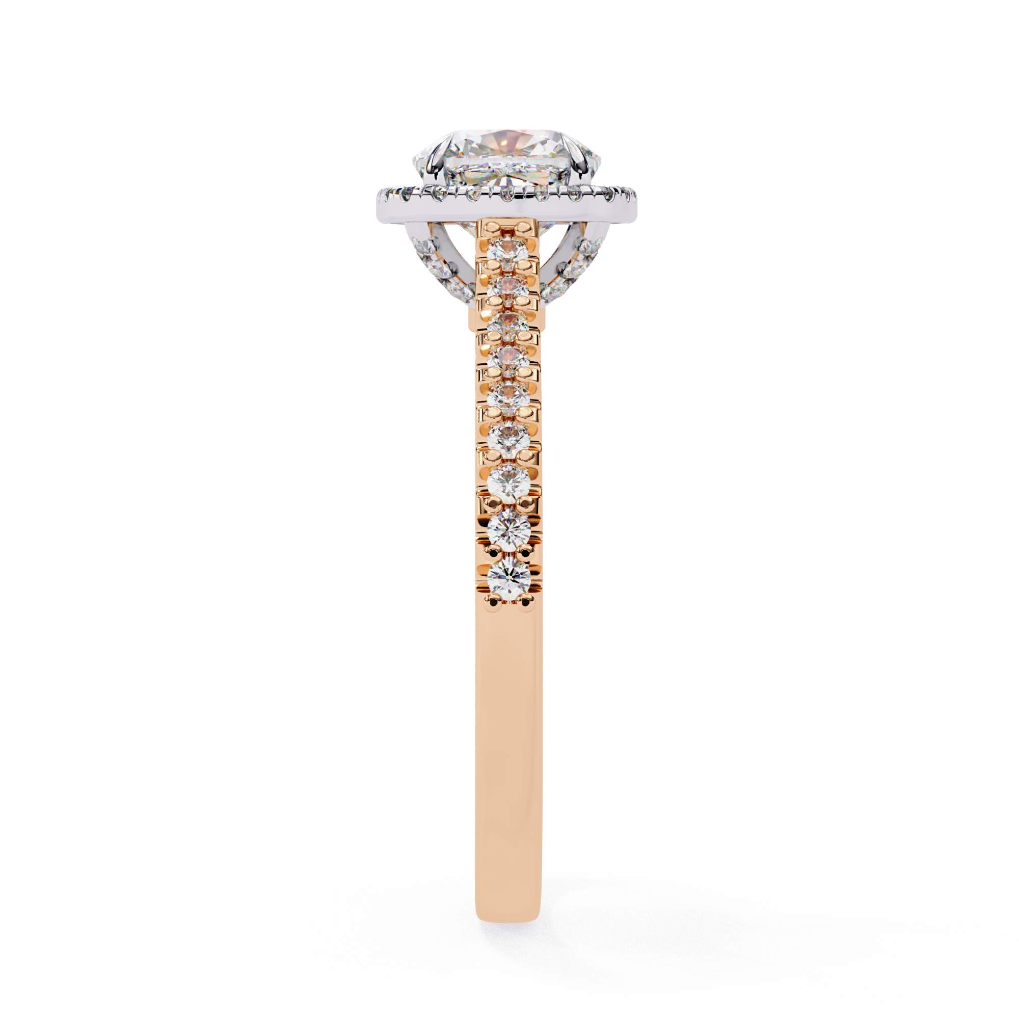 Cushion Halo Lab Grown Diamond Ring