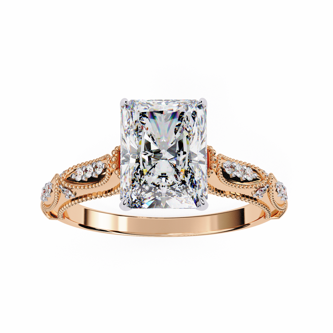 Celestial Throne Radiant Diamond Ring