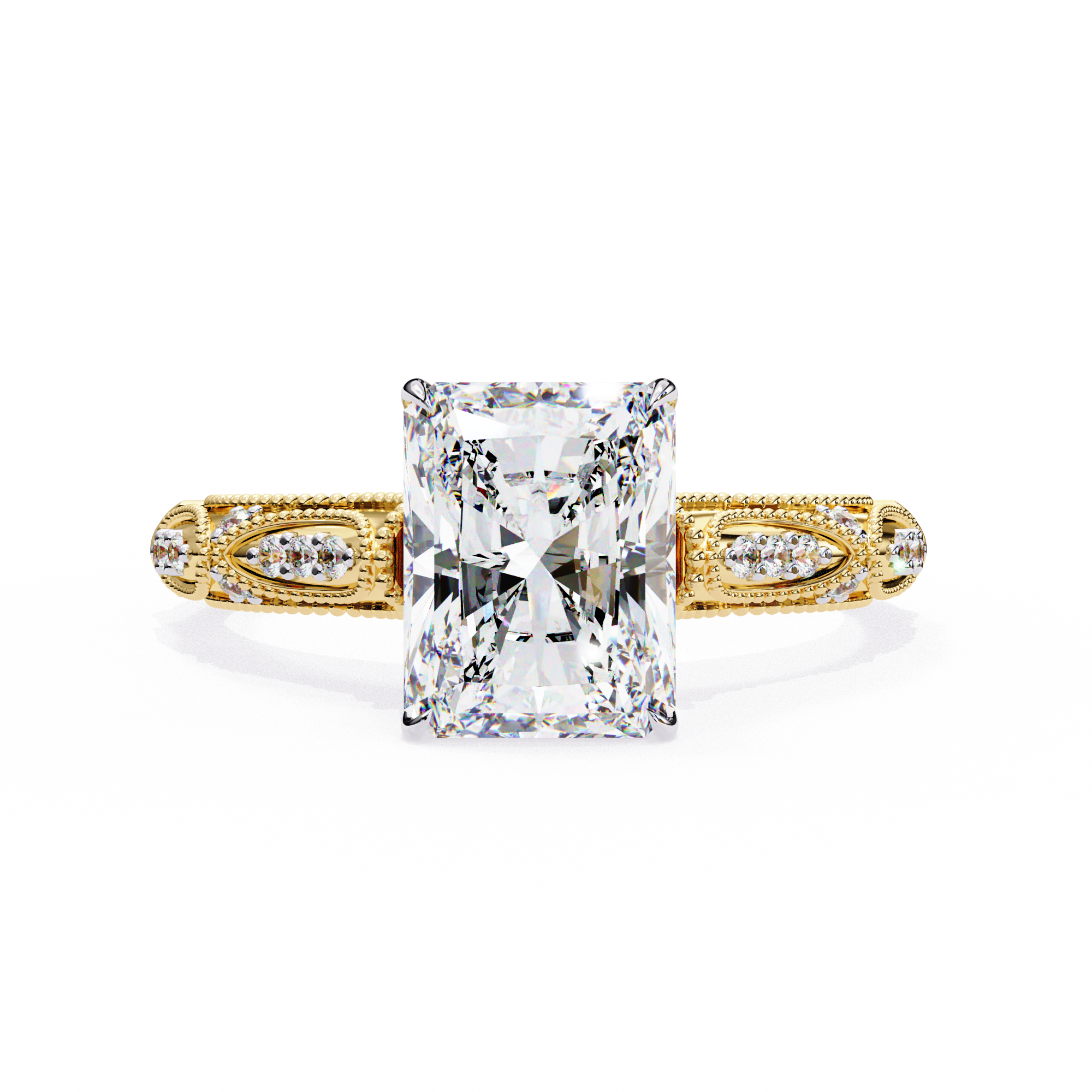 Celestial Throne Radiant Diamond Ring