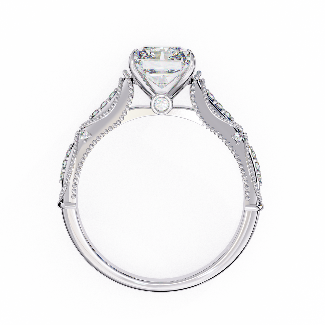 Celestial Throne Radiant Diamond Ring