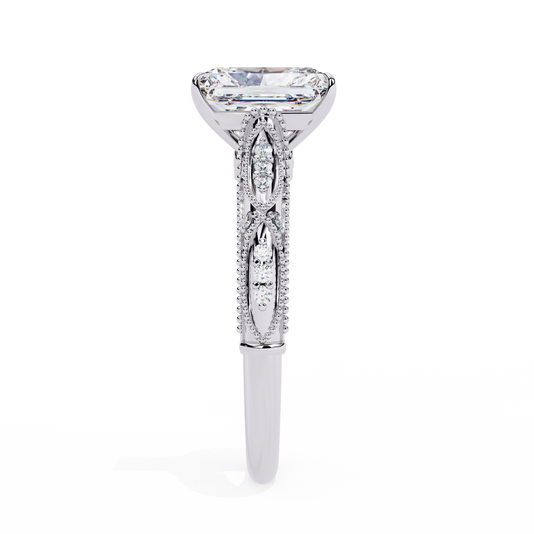 Celestial Throne Radiant Diamond Ring