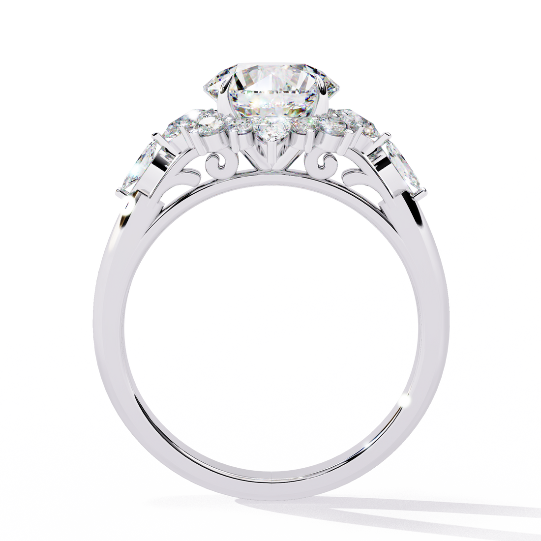 Sun-Kissed Sparkle Diamond Ring