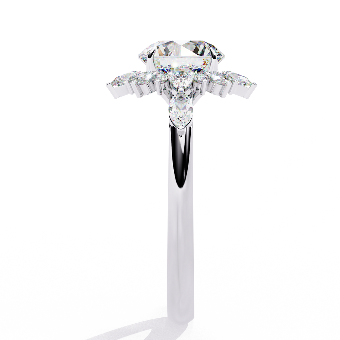 Sun-Kissed Sparkle Diamond Ring