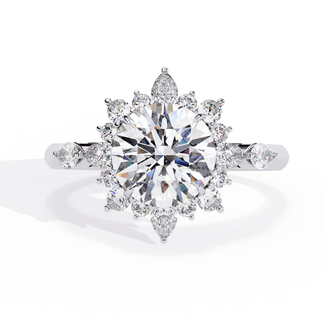 Sun-Kissed Sparkle Diamond Ring