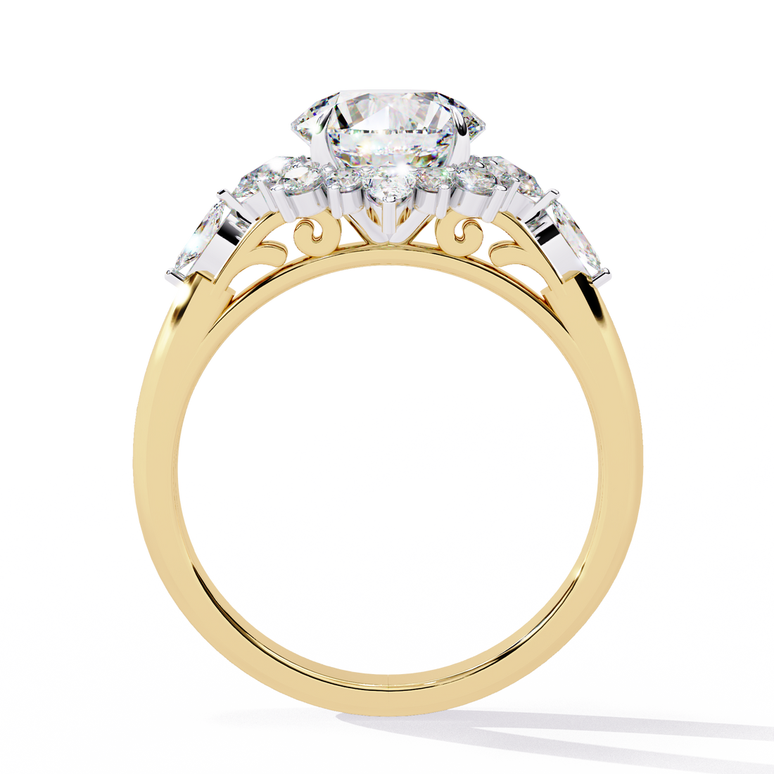 Sun-Kissed Sparkle Diamond Ring