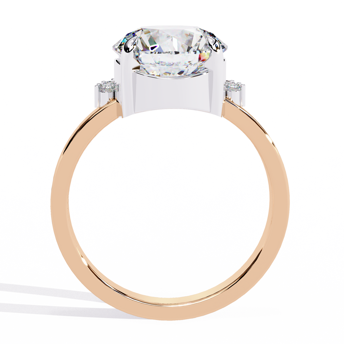 Luxe Halo Starburst Lab Diamond Ring